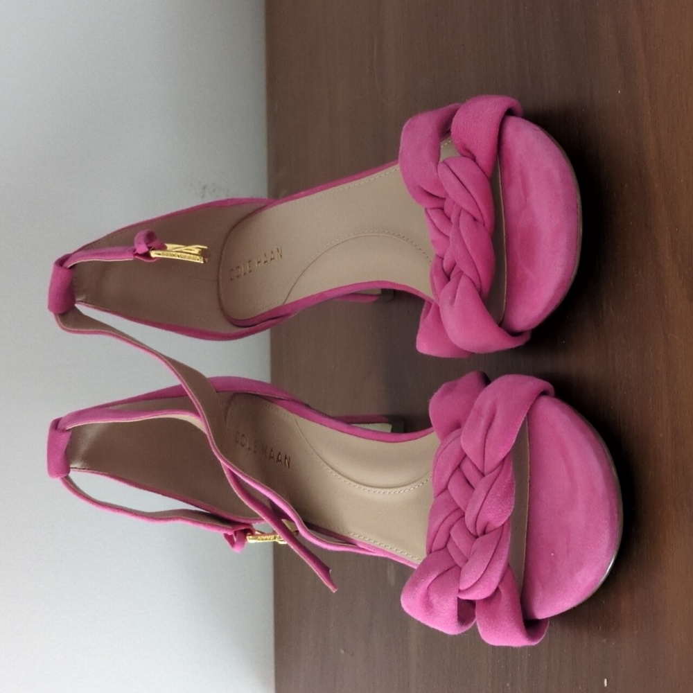 Pink Braided Strap Women's Sandals Cole Haan